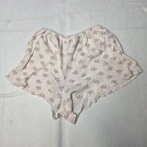 RVCA Sunday Collection Women's Floral Lounge Shorts Small cottage